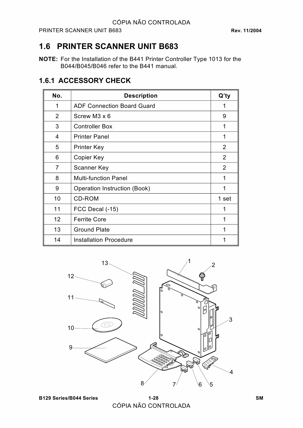 RICOH Aficio 120 1013 1013f 1515 1515F 1515MF B129 B130 B168 B169 B044 B045 B046 Service Manual-3